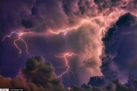 Heating Lightning in Storm Clouds Over Jupiter Sky | HDR Photography by ...