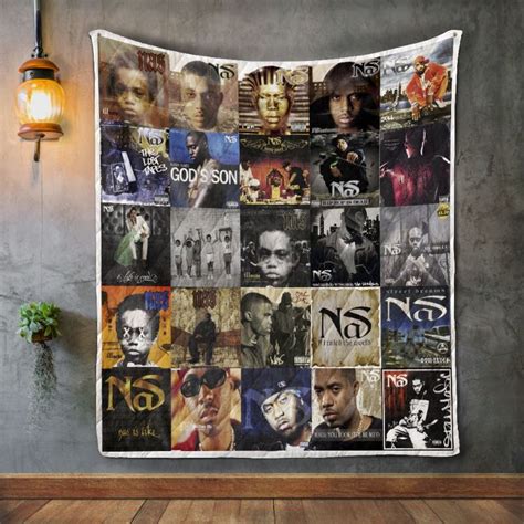 Nas Album Covers Quilt Blanket - Teeruto