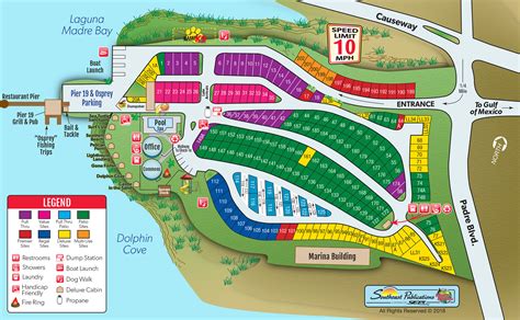 South Padre Island, Texas Campground Map | South Padre Island KOA