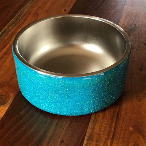 Glittered Yeti Dog Bowl READY TO SHIP Sale Pet Gifts | Etsy