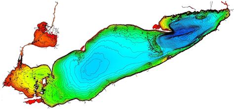 Bathymetry of Lake Erie and Lake Saint Clair | NCEI