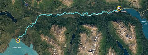 Kenai River Fishing for Alaska Rainbow Trout - Map