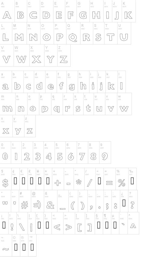 Outline Font - Dafont Free