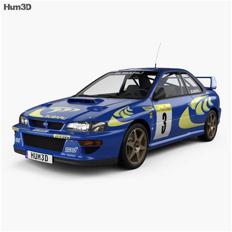 Subaru Impreza 22B Rally coupe 2001 3D model - Vehicles on Hum3D