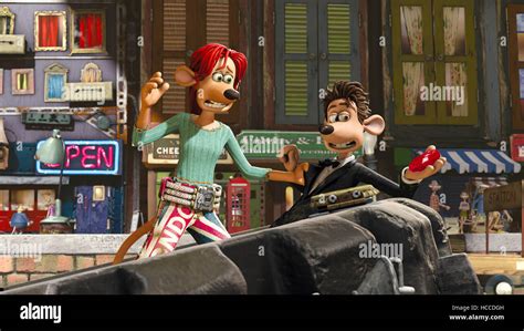 FLUSHED AWAY, Rita (voice: Kate Winslet), Roddy (voice: Hugh Jackman ...