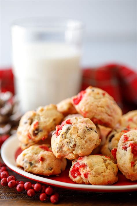 Cherry Chocolate Nut Cookies Recipe | Recipe | Delicious christmas ...