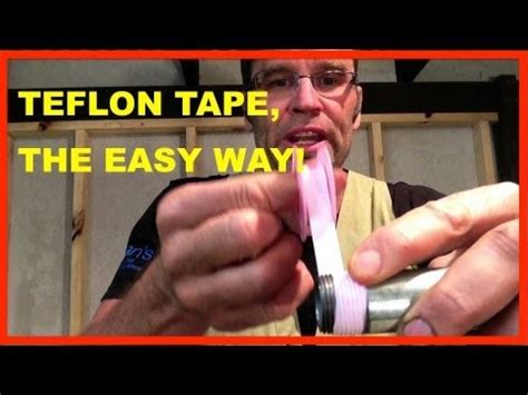 How to Use TEFLON TAPE. How to Apply PTFE TAPE. TO EASY! - YouTube