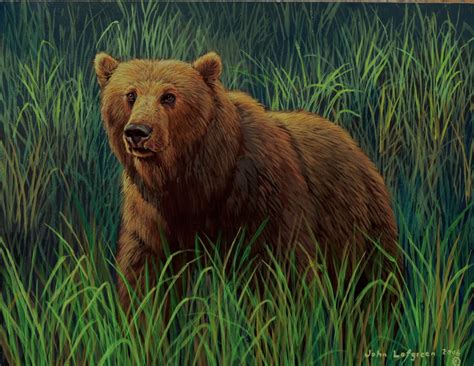 Brown Bear Painting at PaintingValley.com | Explore collection of Brown ...