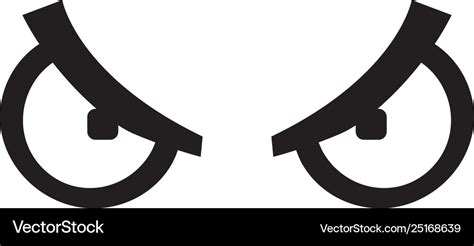 Angry eyes Royalty Free Vector Image - VectorStock