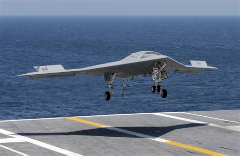 X-47B Navy drone completes first ever unmanned carrier landing - NBC News