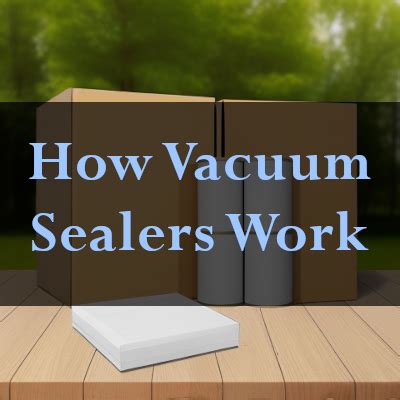 How Vacuum Sealer Machines Work - Vacuum Sealer Compare