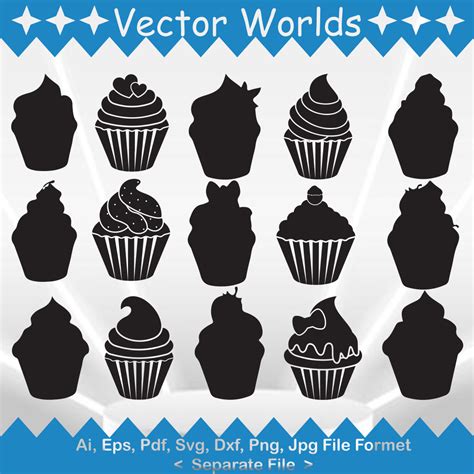 Cupcake SVG Vector Design - MasterBundles