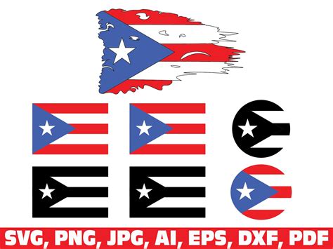 Puerto Rico Svg Puerto Rico Flag Svg Puerto Rican Svg | Etsy