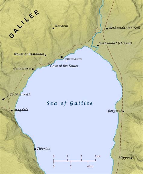 List 102+ Pictures Map Of Sea Of Galilee In Bible Times Full HD, 2k, 4k