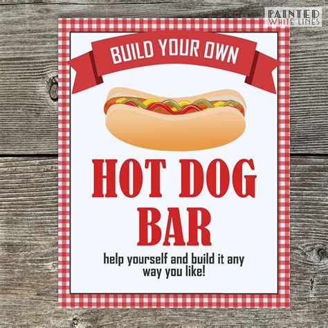 Hot Dog Party Invitations Template Digital Party Invitation Picnic ...