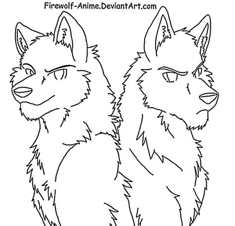 Anime Wolf Pack Coloring Pages - Coloring Home