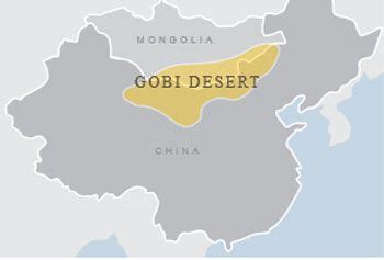 Map Mongolia Gobi Desert - Share Map