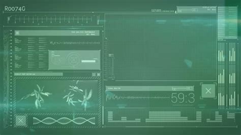 Animation Infographic Interface Dna Helix Glowing Stock Footage Video ...