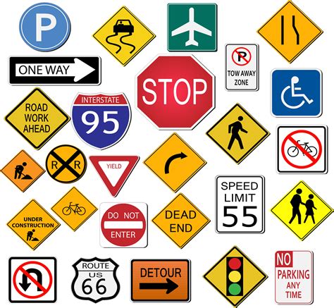 Driving Symbols And Signs