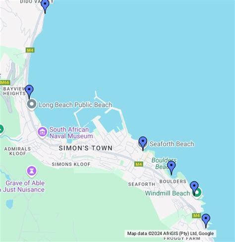 Simon's Town Beaches - Google My Maps