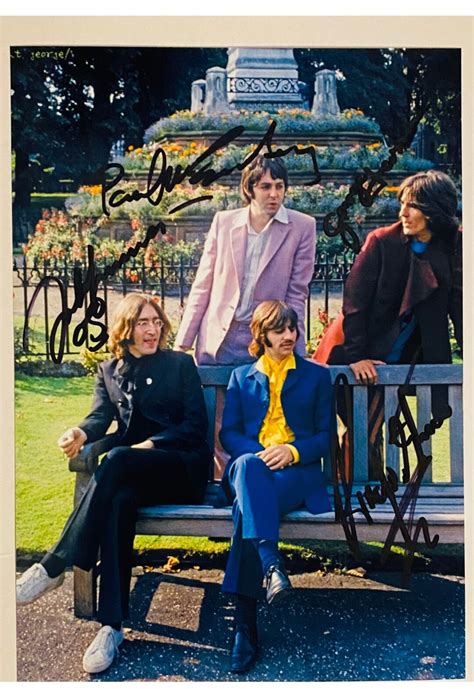 The Beatles Signed A4 Photo - Etsy