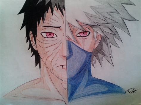 Obito / Kakashi - Same eyes, different sides by Piepzz on DeviantArt