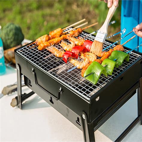 TOMOUNT Barbecue Grill Outdoor Full Set Portable Thick Foldable Grill ...