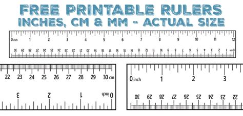 Printable Ruler - Free Accurate Ruler Inches, CM, MM - World of Printables