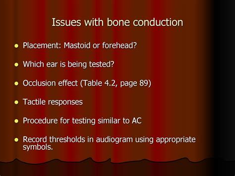 Bone conduction audiometry - ppt download