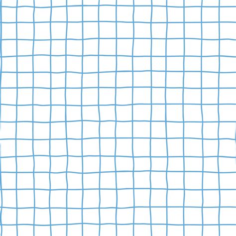 Seamless checkered repeating vector pattern with hand drawn grid. Blue ...