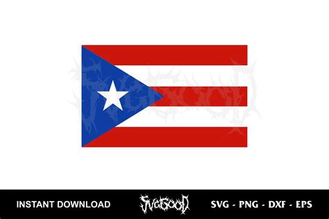 Puerto Rico Flag SVG Free - SVGGOOD