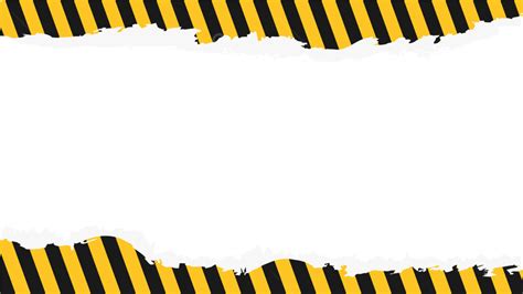 Warning Line Border Yellow Black, Warning Line, Frame, Yellow PNG and ...