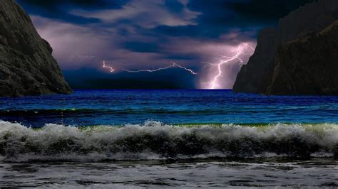 Beach Storm Wallpaper | PixLith