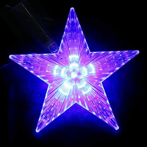 8 Modes Play LED Star Light 22CM Big Star Waterproof LED Single String ...