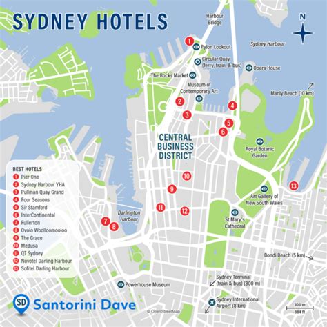 SYDNEY HOTEL MAP