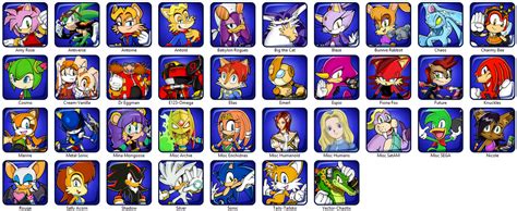 Sonic characters pictures and names