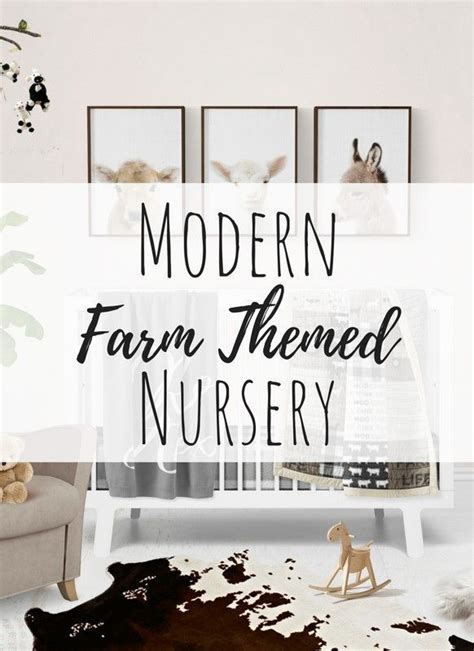 Modern Neutral Farm Themed Nursery — Alphadorable | Custom nursery art ...