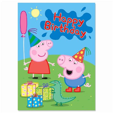 Peppa Pig Birthday Card Luxury Peppa George Invitation Pesquisa Do ...