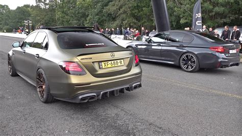 BMW M5 F90 vs BRABUS Mercedes-AMG E63 S 4Matic+ - YouTube