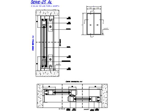 Glass Sliding Door Elevation Dwg - Glass Door Ideas