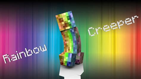 Rainbow Creeper Minecraft Wallpapers on WallpaperDog