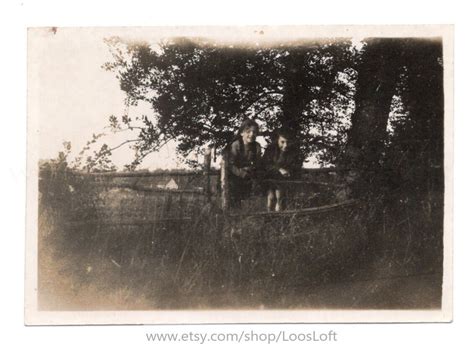 Vintage Black & White Photo Children in the Countryside - Etsy