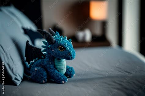 Little cute dragon plushie toy Stock Illustration | Adobe Stock