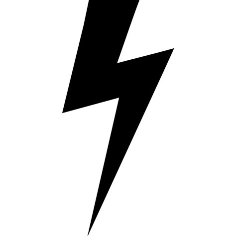 Lightning Bolt Black Shape Vector SVG Icon - SVG Repo