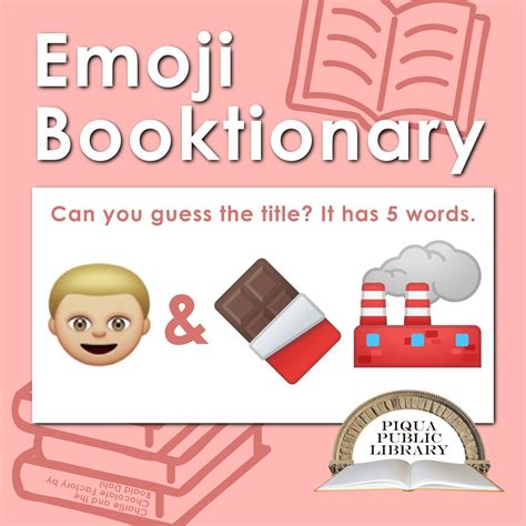 Let's play a game: Emoji Booktionary! Can you guess the title of the ...