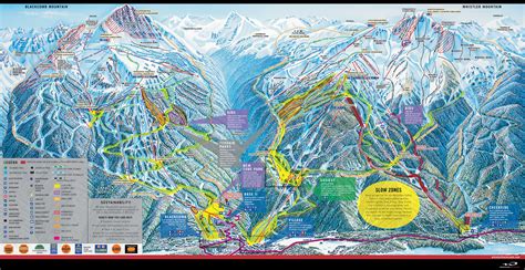 Whistler Blackcomb Ski Trail map 2005-06 - Whistler Canada • mappery