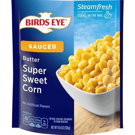 Birds Eye Steamfresh Super Sweet Corn with Butter, Frozen Vegetable, 10 ...