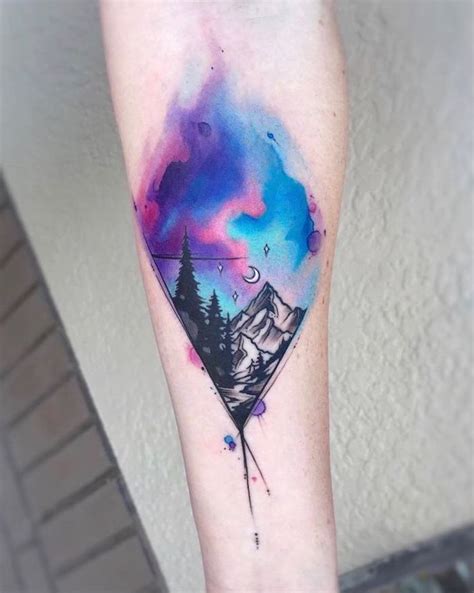 200+ Best Mountain Tattoos for Men (2020) Range, Geometric, Simple ...