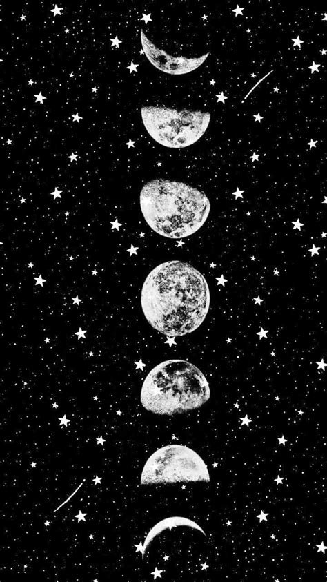 Moon And Stars Wallpaper - Galaxy Aesthetic Background