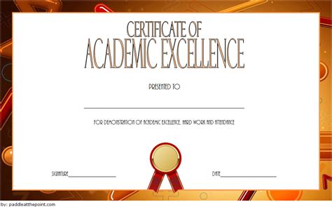 Academic Excellence Certificate - 7+ Template Ideas